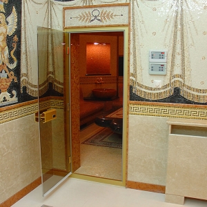 Стеклянная дверь в турецкую баню ИТС
