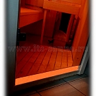 Дверь для сауны стеклянная ПЛ-40Л (бронза), размер по коробке 0,70 х 1,90 м