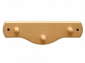 Вешалка 3 крючка деревянная из лиственных пород
