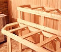 Изготовление из липы каркаса (ножки, опоры) для полков в баню, 2 или 3 уровня, на площадь полков