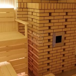 Проект сауна с дровяной печью 3,7x3,9 м