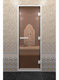 Дверь для хамам (хаммам), 70х190см, бронза, ДВ - компания ИТС