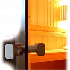 Дверь для сауны стеклянная ПЛ-42Л (матовая бронза), размер по коробке 1,90 х 0,70 м