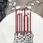 ТЭН 1,1 кВт AISI 309 для печей IKI Pillar 6,6 кВт