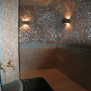 Турецкая баня в светло-коричневых тонах ИТС