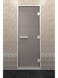 Дверь для турецкой бани, 80х200см, сатин, профиль алюминий, ДВ - компания ИТС