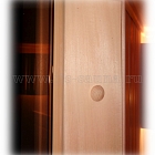 Дверь для сауны стеклянная ПЛ-40Л (бронза), размер по коробке 0,70 х 1,90 м