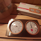 Термометр-гигрометр Harvia SAS92306, передняя панель из нерж. стали