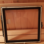 Дверца со стеклянным окошком для дровяной печи Kastor, 390х385 мм