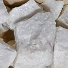 Белый кварц "Жаркий лед", колотый, 15 кг - банные камни