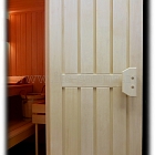 Дверь для бани ПЛ-23Л деревянная, размер по коробке 1,90 х 0,70 м, лиственные породы дерева, массив