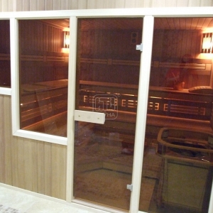 Проект сауны с тремя окнами 3,28x2,75 м
