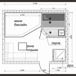 Проекты планировки СПА-зоны площадью 20 м2