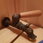 Кран с деревянной ручкой для бани. Модель АНТА.